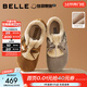 百麗（Belle）章若楠同款喵喵吐司毛毛勃肯鞋女冬季新款加絨棉鞋雪地靴B2829DM5 棕色 37 (235mm)