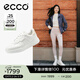 愛(ài)步（ECCO）休閑鞋女 百搭平底鞋簡(jiǎn)約球鞋板鞋休閑運動(dòng)鞋 街頭272813 白色/灰白色27281352292 36