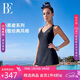 范德安（BALNEAIRE）【江疏影同款】小黑裙系列游泳連體泳衣女士吊帶掛脖溫泉61598 XL
