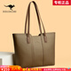 雪愛(ài)袋鼠高端包包女包三八節托特包單肩包手提母親節生日禮物送媽媽送老婆 卡其配卡其[禮盒裝+手包卡包]