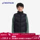 迪卡儂（DECATHLON）兒童戶(hù)外冬季運動(dòng)羽絨馬甲男女童輕薄保暖背心加絨滑雪內膽 云碳黑 均碼  /161-172cm14-15歲