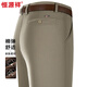 恒源祥牛仔褲男士休閑寬松直筒中青年長(cháng)褲彈力褲子HJ142 卡其 32
