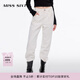 MISS SIXTY含羊絨牛仔褲女裝白色低腰寬松復古顯瘦蘿卜褲錐形褲子 白色 27