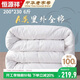 恒源祥A類(lèi)抗菌里外全棉100%新疆棉花200*230cm雙人春秋被芯6斤空調被