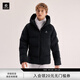 KAILAS凱樂(lè )石厚款羽絨服男鵝絨保暖FLT防風(fēng)連帽外套秋冬 玄青黑 M