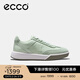 愛(ài)步（ECCO）休閑鞋女 時(shí)尚百搭平底鞋簡(jiǎn)約球鞋板鞋德訓鞋 街頭272833 抹茶綠27283360141 37