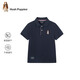 暇步士（Hush Puppies）童裝男童polo短袖夏季兒童速干T恤學院風上衣 藏藍    150   
