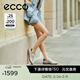 愛(ài)步（ECCO）板鞋女 26年新款春季時(shí)尚百搭牛皮輕盈德訓休閑鞋 柔酷11號235803 水泥灰/銀色/黑色23580361575 37 （尺碼偏大，建議拍小一碼）