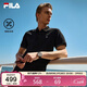 FILA 斐樂(lè )官方領(lǐng)航POLO短袖t恤2025年夏季時(shí)尚休閑涼感上衣男子針織衫