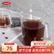 利快玻璃杯日本進(jìn)口茶杯水杯帶把功夫茶耐熱耐高溫牛奶杯透明茶具 透明 310ml 1只