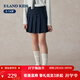 E·LAND KIDS童裝女童短裙2025秋新品學(xué)院風(fēng)裙子百褶裙畢業(yè)禮裙 Navy藏青色/59 160