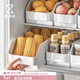 懶角落冰箱收納盒保鮮盒塑料廚房食品級冷凍盒冰柜蔬菜雞蛋儲物盒無(wú)隔板 敞口收納盒 大號