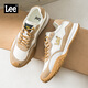 Lee阿甘鞋透氣休閑跑鞋2026新款夏季百搭男鞋輕奢高端拼色德訓鞋子男 卡其色L261UB060 38
