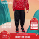 巴拉巴拉童裝兒童褲子加絨男童長(cháng)褲女童寶寶2025春小童拜年服208125108204