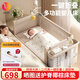 優(yōu)樂(lè )博（ULOP）嬰兒床可折疊可移動(dòng)0-3歲寶寶床多功能嬰兒床可升降嬰兒拼接床 尿布臺嬰兒床二合一搖籃搖搖床 一鍵折疊床豪華款 嬰兒用品實(shí)用新生兒見(jiàn)面禮物便攜折疊嬰兒床