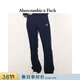 Abercrombie & Fitch百搭LOGO顯瘦微喇保暖抓絨運動(dòng)衛褲長(cháng)褲25秋冬女裝147-5116 海軍藍 M (165/76A) 偏大偏長(cháng)，建議小一碼