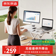 京東京造靈動(dòng)升降桌電腦桌 站立辦公工作升降臺子 電腦升降支架 單板白