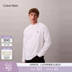 Calvin KleinJeans春秋男士休閑通勤ck刺繡純棉寬松純色打底衫長(cháng)袖T恤上衣