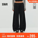 森馬（Semir）商場(chǎng)同款|休閑褲女春季高腰分割寬松彎刀褲2026長(cháng)褲101126127012A