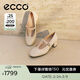 愛(ài)步（ECCO）單鞋女 26年春季新款輕奢商務(wù)通勤百搭淺口粗跟高跟鞋 麗芙250613 冰白色25061301017 37