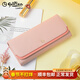 金利來(lái)（Goldlion）錢(qián)包女士2025新款真皮手包女長(cháng)款三折多卡位簡(jiǎn)約手拿包大容量皮夾 粉色【官方授權-假一罰十】