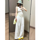 多想余白色褲子女休閑闊腿褲直筒2026年新款春夏季防曬小個(gè)子冰絲女褲 仿亞麻棉質(zhì)闊腿褲【帶內襯/加厚】 L 建議80-125斤