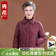 雋狐中老年輕薄羽絨服女短款媽媽保暖冬裝60歲70老人奶奶太太冬季外套 【新國標90絨】安可拉紅 2XL 【建議106-120斤】送運費險