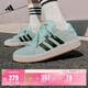 adidas「面包鞋」GRAND COURT BASE 00s休閑低幫板鞋男女阿迪達斯 薄荷綠/黑色/漢玉白   40