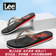 Lee人字拖2026夏季新款男士拖鞋防滑防臭沙灘外穿夾腳踩屎感潮流涼拖 紅色 41