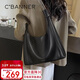 千百度（C.BANNER）牛皮包包女包單肩托特包腋下包時(shí)尚大包生日禮物高級感送女友老婆