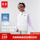 安德瑪（Under Armour）【熱力羽絨】男女童輕薄羽絨服馬甲秋冬保暖兒童背心244105170 白色 170