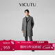 威可多（VICUTU）魔法師秋冬男士休閑商務(wù)通勤舒適大衣外套 灰色 180/96A