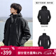 駱駝（CAMEL）三防沖鋒衣戶(hù)外登山服防水防風(fēng)防污三合一保暖時(shí)尚運動(dòng)外套 A9W214119AX，黑色，男女同 L