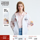Teenie Weenie小熊女裝衛衣2025年秋季新款活力少女感拼接連帽外套 粉色 L