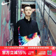 耐克（NIKE）天朗足球耐克運動(dòng)服外套男秋彩虹大勾子運動(dòng)夾克CI9596-010 白黑#CI9596-010 M