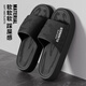 潔麗雅踩屎感拖鞋男士夏季外穿2025新款室內居家用防滑防臭厚底涼拖鞋女 黑色 【性?xún)r(jià)比推薦】 42-43 【適合41-42碼】