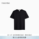 Calvin KleinJeans25夏季男士休閑簡(jiǎn)約ck刺繡純棉圓領(lǐng)打底針織短袖T恤上衣