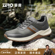 零度Zero戶(hù)外休閑男鞋2025秋冬新款旅游鞋舒適輕盈軟彈羊皮內里運動(dòng)鞋 煙熏綠 40 (250mm)