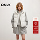 ONLY2025冬季新款簡(jiǎn)約短款顯瘦立領(lǐng)馬甲白鴨絨羽絨服女|125452004 S12亮奶油白色 XS
