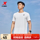 特步運動(dòng)t恤短袖男夏裝新款跑步速干衣薄款訓練服半袖簡(jiǎn)約上衣polo衫 【跑步訓練】珍珠白0175 XL 180