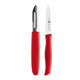 雙立人（ZWILLING）Grip系列番茄刀水果刀套裝德國進(jìn)口蔬果刀面包刀套裝 紅色水果刀+削皮刀 2件套