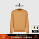 比音勒芬【活力棉】春秋季男士休閑上衣簡(jiǎn)約個(gè)性刺繡字母圓領(lǐng)長(cháng)袖T恤百搭 23深黃 XL 【尺碼偏大，建議拍小一碼】