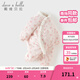 戴維貝拉（DAVE＆BELLA）新生兒夾棉爬服冬裝新款女寶寶連體服中國風(fēng)小童哈衣嬰兒睡衣 梅花印花【現貨】 80cm （建議身高73-80cm）