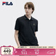 FILA斐樂(lè )短袖POLO衫男2025夏季透氣翻領(lǐng)休閑通勤運動(dòng)T恤上衣