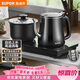 蘇泊爾（SUPOR）全自動(dòng)上水壺煮茶茶臺電水壺多段恒溫燒水壺電熱水壺電茶爐套裝養生消毒茶具304不銹鋼SW-08C08
