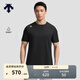 DESCENTE迪桑特RUNNING系列跑步運動(dòng)健身男士短袖針織衫 BK-黑色 XL (180/100A)