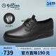 金利來(lái)（Goldlion）涼鞋男舒適商務(wù)休閑鞋柔軟沖孔皮鞋508730761ATB黑42