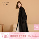 三彩【匠心大衣】100綿羊毛三彩2025冬季新款翻領(lǐng)雙面毛呢外套長(cháng)款女M