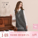 三彩2025冬季新款波點(diǎn)植絨連衣裙無(wú)袖背心裙疊穿短裙M 礦石灰幾何 M 160/84A