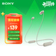 索尼（SONY） WI-C100 頸掛式無(wú)線(xiàn)藍牙耳機 手機通話(huà) IPX4防水防汗 運動(dòng)耳機掛脖式 約25小時(shí)續航 灰褐色